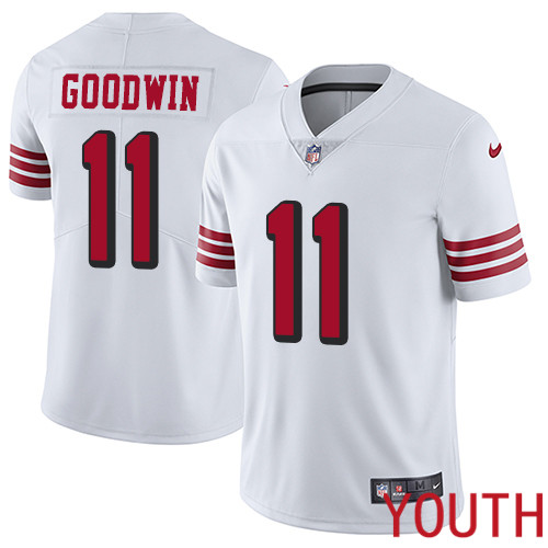 San Francisco 49ers Limited White Youth 11 Marquise Goodwin NFL Jersey Rush Vapor Untouchable